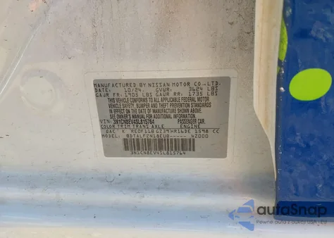 2025 Nissan Versa 1.6 Sv z USA, uszkodzony, nr VIN 3N1CN8EV4SL815764